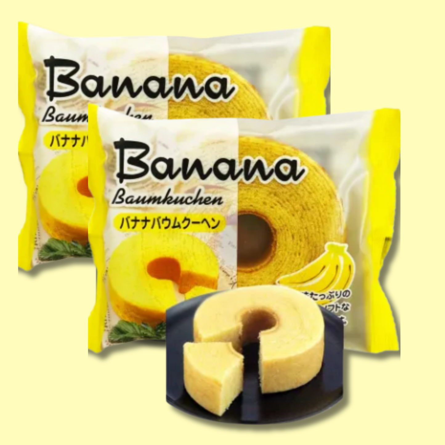 Soft Cake Baumkuchen Banana 80g (TAIYO)