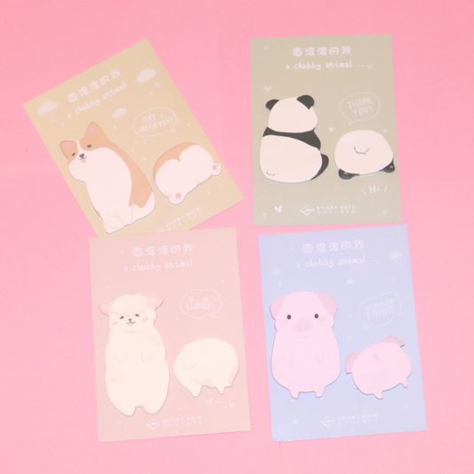 Sticky Notes Chubby Animal