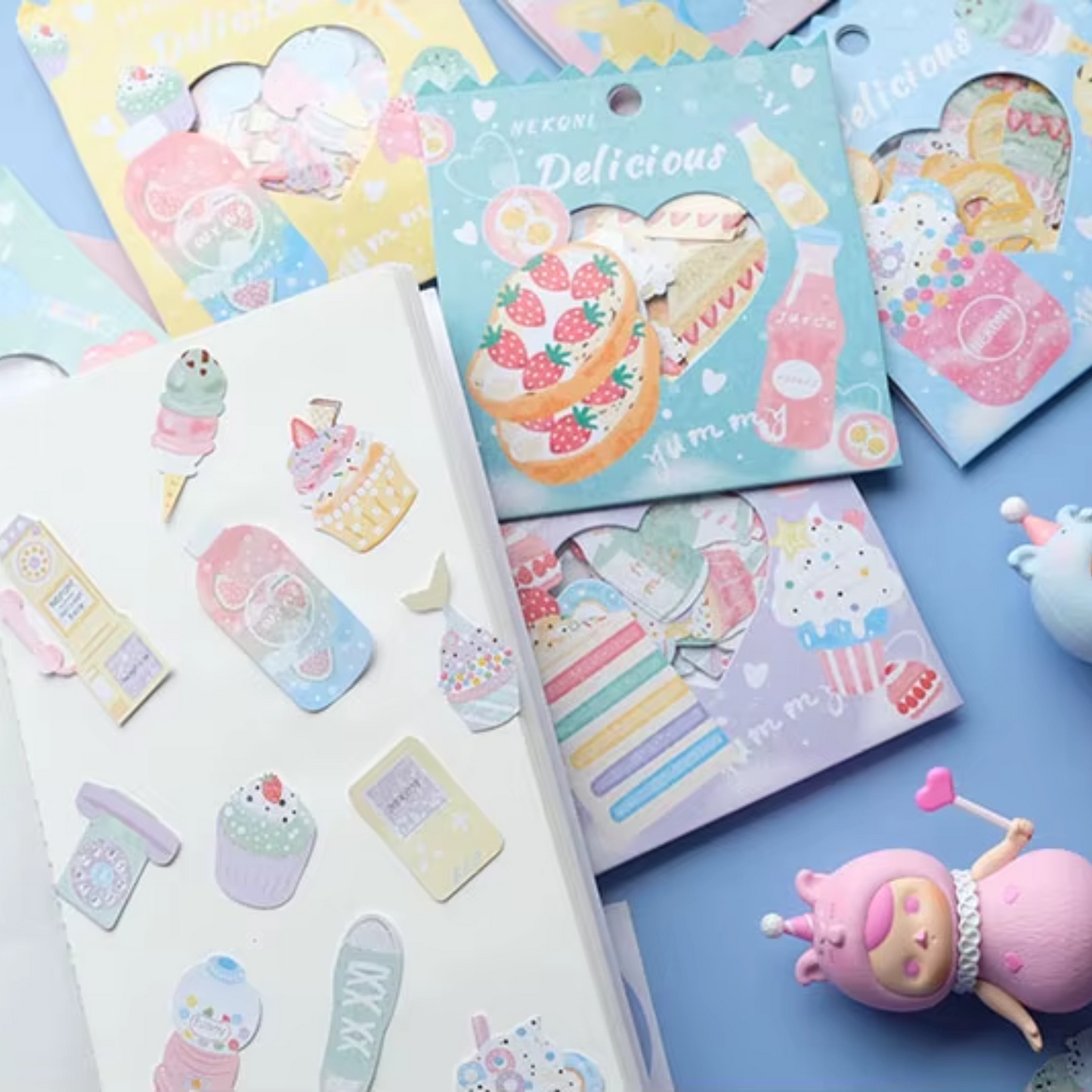 Flak Klistremerke Kawaii Delicious (Nekoni)