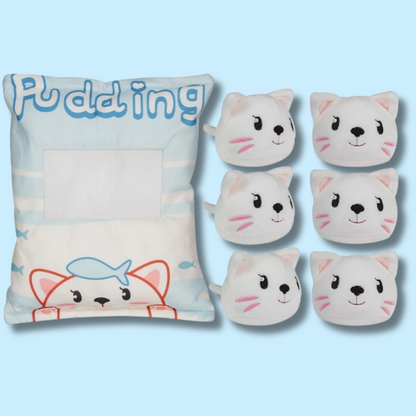 Plushy Bag Pudding Kittens 43cm