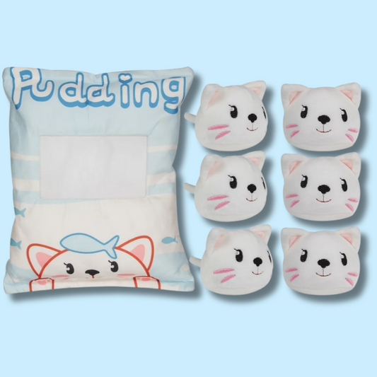 Plushy Bag Pudding Kittens 43cm