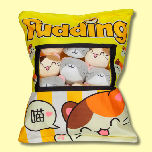 Plushy Bag Pudding Kittens 43cm