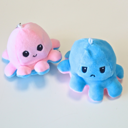Plush Keychain Reversible Octopus 12cm