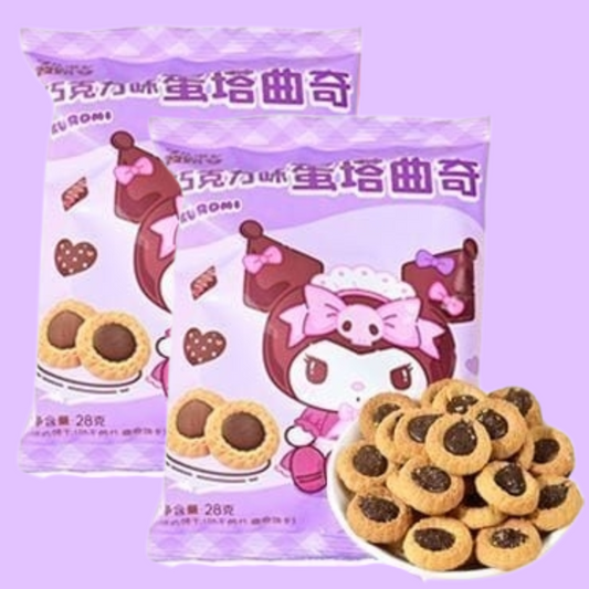 Sanrio Kuromi Chocolate Biscuit 28g (BOURBON)