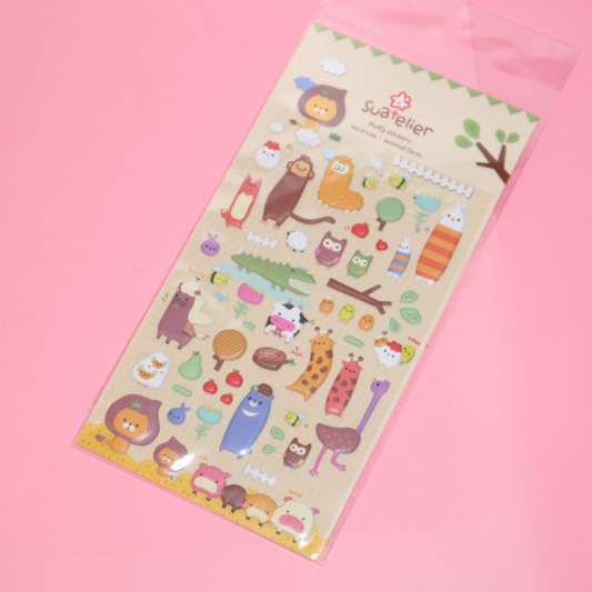 3D Sticker Sheet Animal Farm