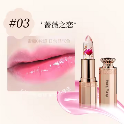 Color-changing Lipstick w/ Gold Foil Flower 2.8g