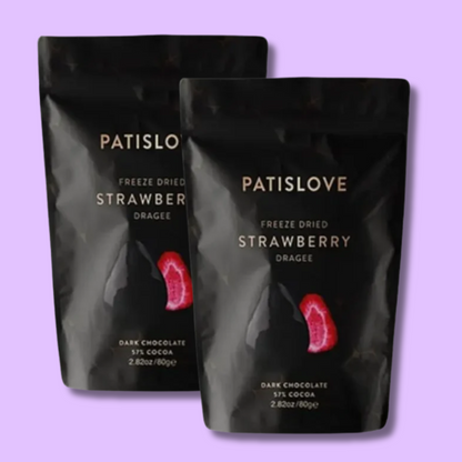 Freeze Dried Strawberry & Dark Chocolate 80g (PATISWISS)