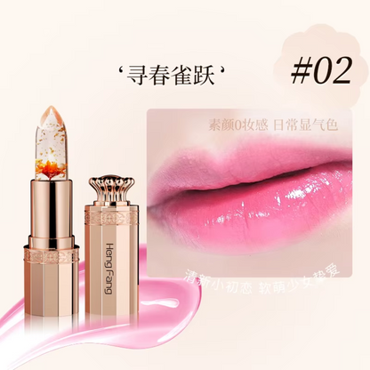 Color-changing Lipstick w/ Gold Foil Flower 2.8g