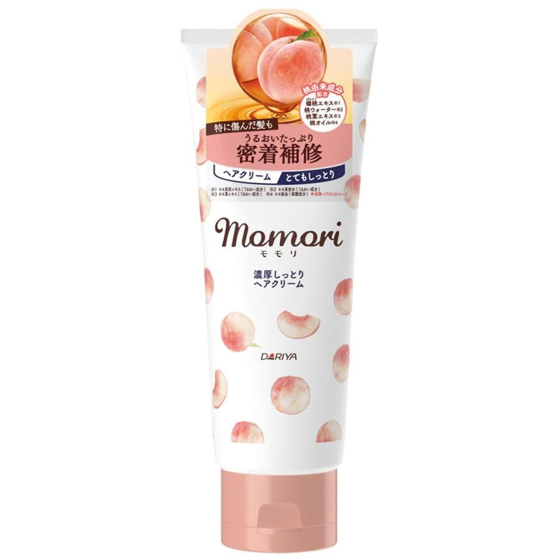 Momori Peach Rich Moist & Cohesive Hair Cream 150g (DARIYA)