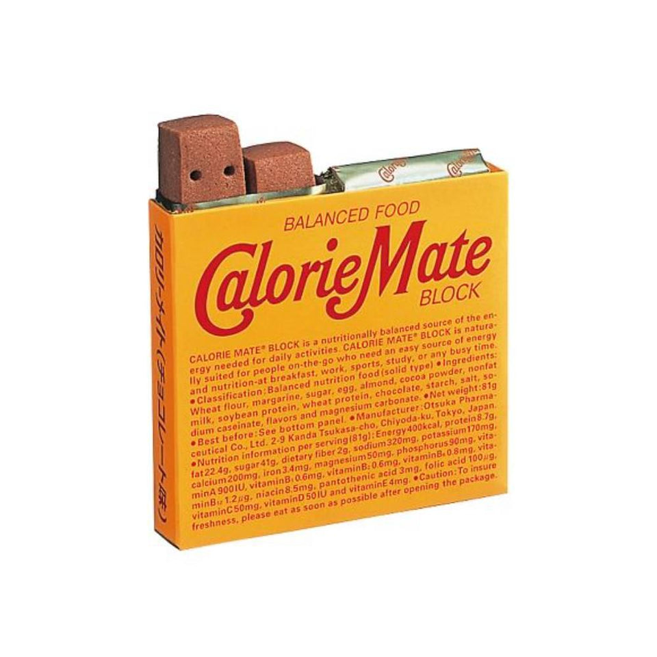Calorie Mate Block Balanced Nutrition Food Chocolate 4 Bars 80g