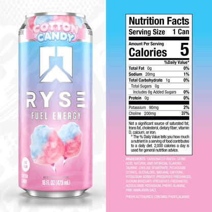 Ryse Fuel Energy Drink Cotton Candy 473ml