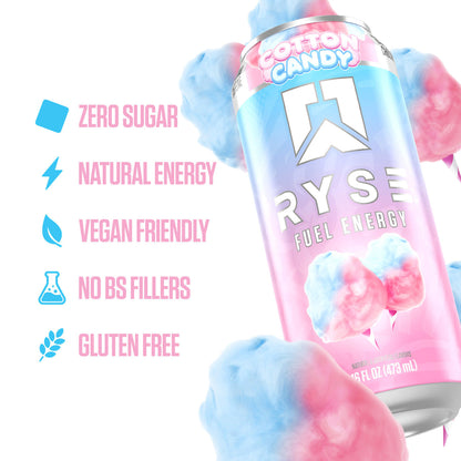 Ryse Fuel Energy Drink Cotton Candy 473ml