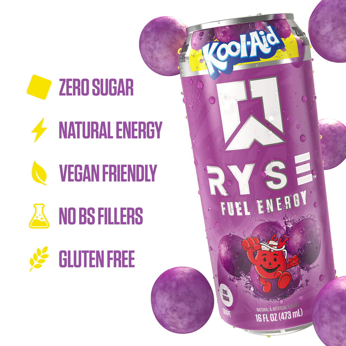 Ryse Fuel Energy Drink Kool Aid Grape 473ml