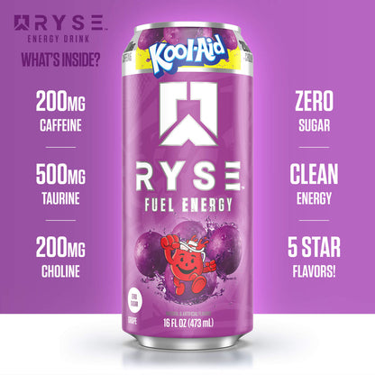 Ryse Fuel Energy Drink Kool Aid Grape 473ml