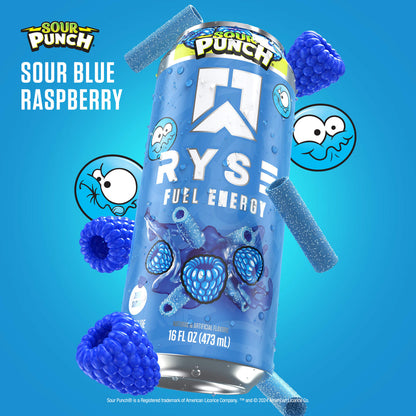 Ryse Fuel Energy Drink Sour Punch Sour Blue Raspberry 473ml