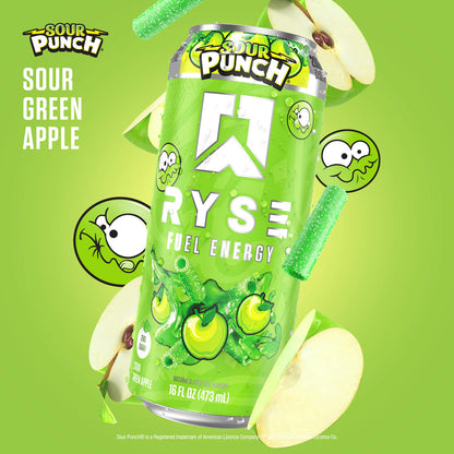 Ryse Fuel Energy Drink Sour Punch Sour Green Apple 473ml