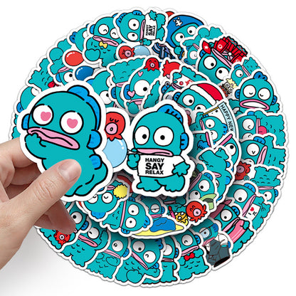 Sticker Flakes Hangyodon Sanrio