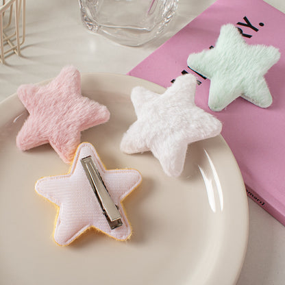 Hårspenne Fluffy Star 6.5cm