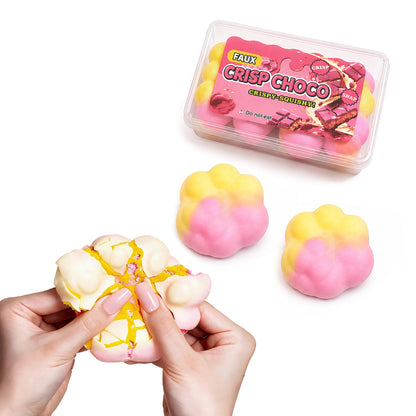 Wax Squishy Crackle Crispy Choco Cat Paw