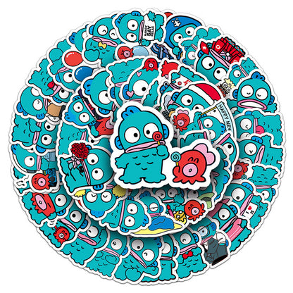 Sticker Flakes Hangyodon Sanrio