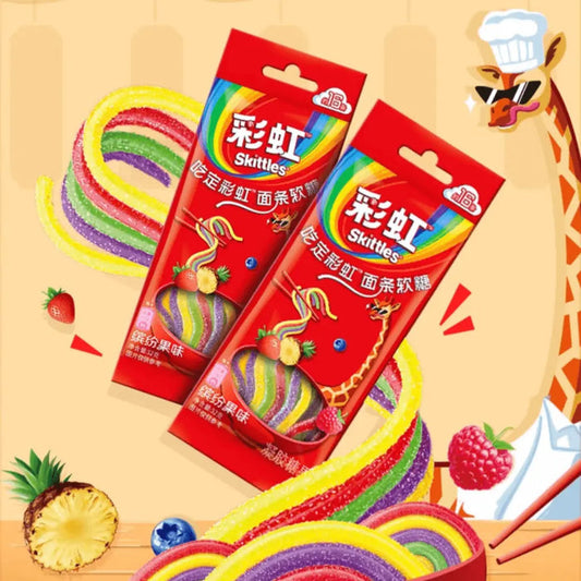 Skittles Noodles Gummy Rainbow Fruit Flavor 32g