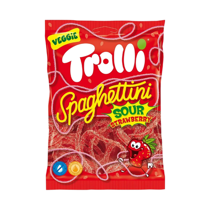 Spaghettini Strawberry Sour 100g (TROLLI)