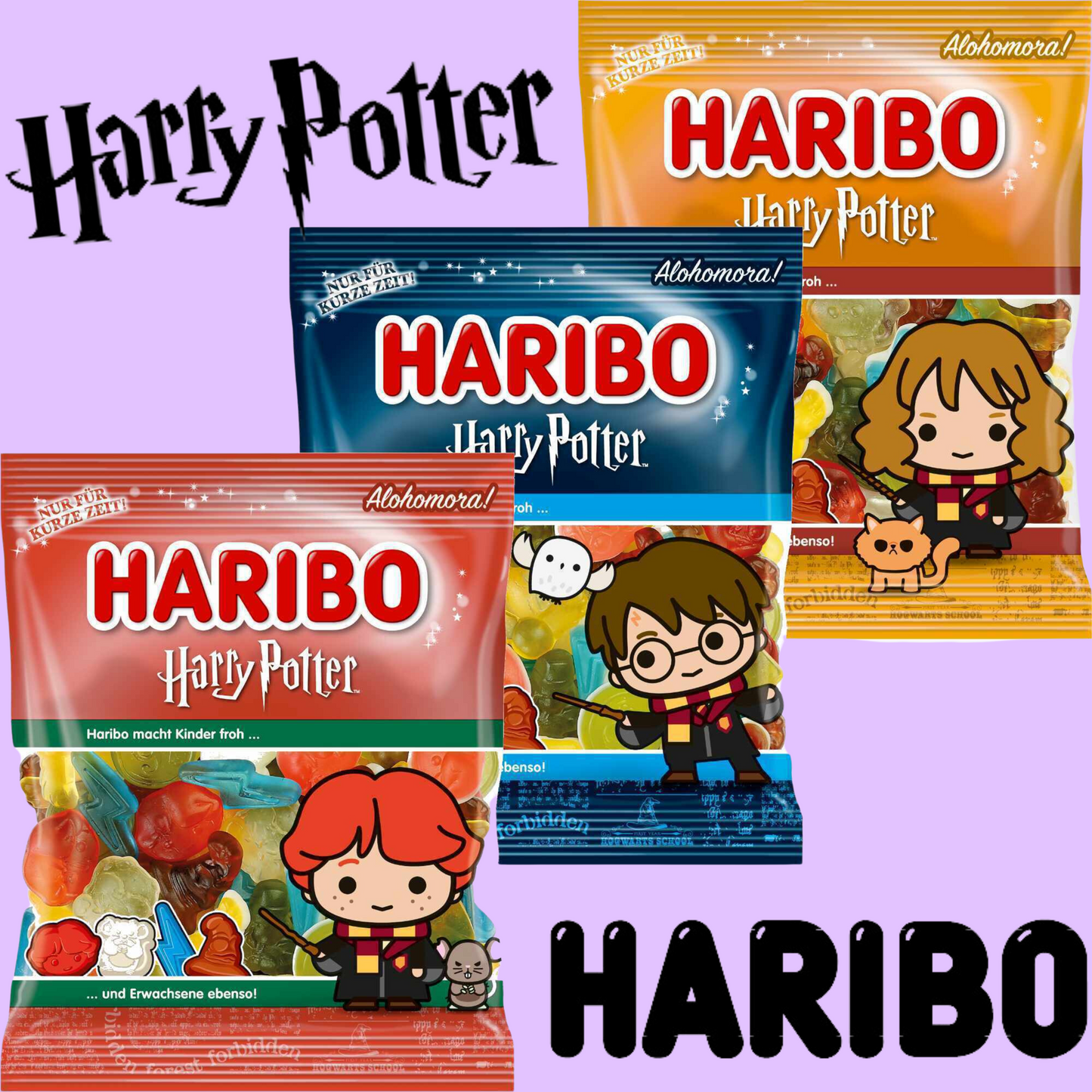 !!Limited Edition!! Harry Potter Gummigodteri 160g (HARIBO)