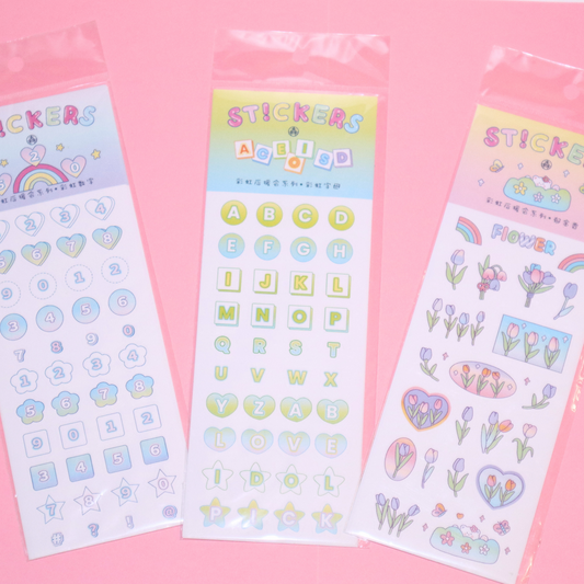 Decorstion Sticker Sheet 4 Ark Set