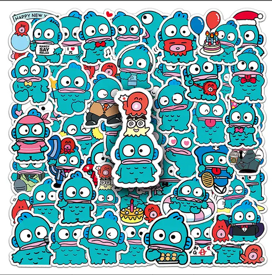 Sticker Flakes Hangyodon Sanrio