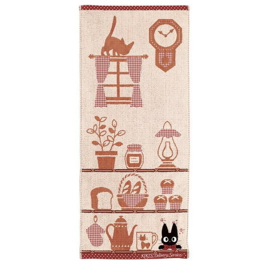 Ghibli Face Towel Kiki Delivery's Service Jiji Shelves (MARUSHIN)