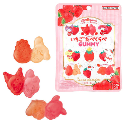 Sanrio Characters Strawberry Taste Test Gummies 38g (BANDAI)
