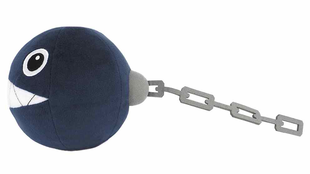 Super Mario All-Star Collection Plushie Chain Chomp 14cm (SANEI)