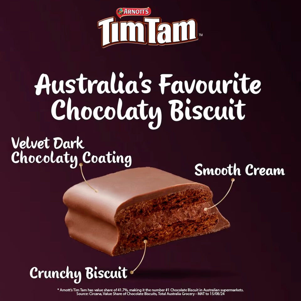 Tim Tam Dark Chocolate Biscuits 163g (ARNOTT'S)