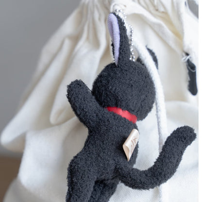 Studio Ghibli Kiki's Delivery Service Plush Keychain Jiji Belly-rub Position (SUM ARROW)