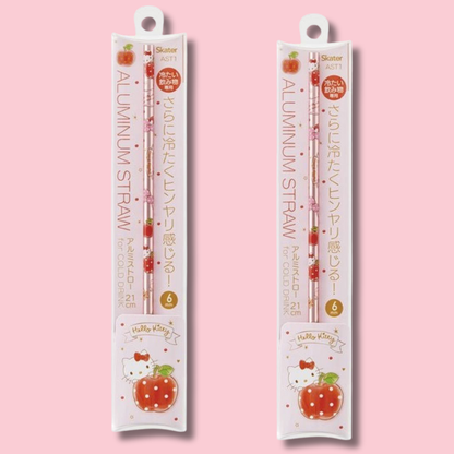 Sanrio Hello Kitty Alminium Straw 21cm (SKATER)