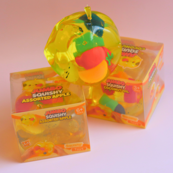Jumbo Coconut Oil Squishy Fruit Apple