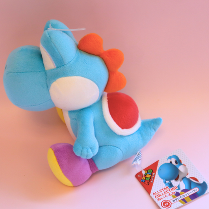 Super Mario All-Star Collection Plushie Light Blue Yoshi 20cm (SANEI)