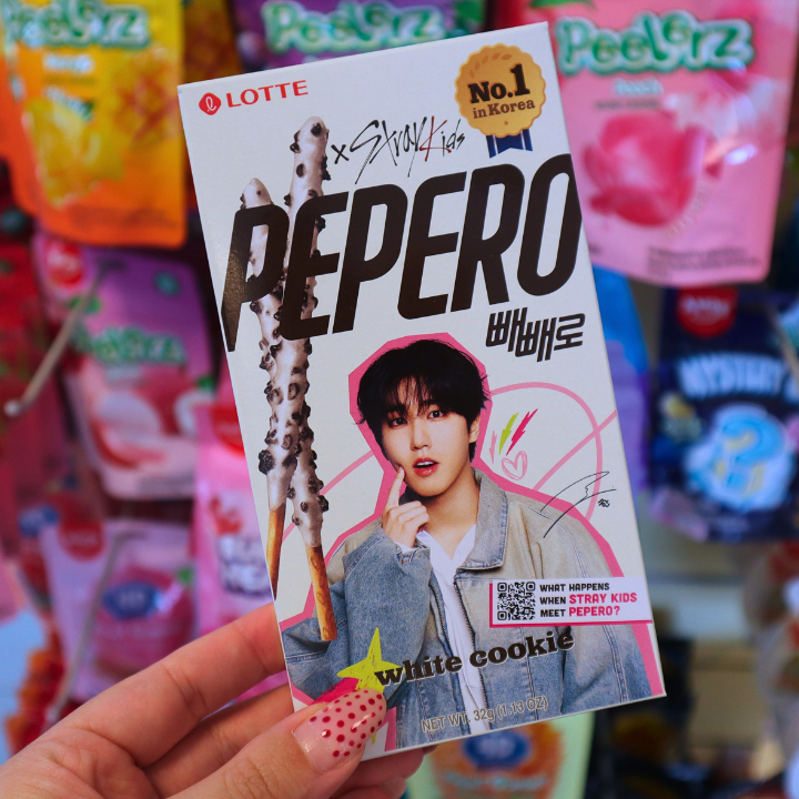Pepero Stray Kids White Cookie 32g (LOTTE)