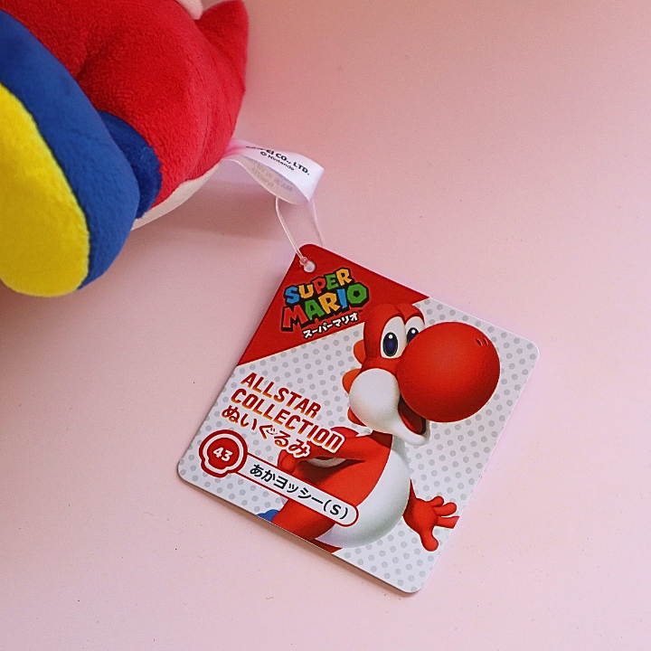 Super Mario All-Star Collection Plushie Red Yoshi 20cm (SANEI)