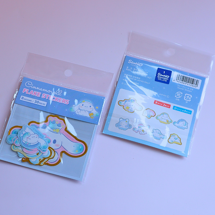 Sticker Flakes Sanrio Cinnamoroll Golden Detail 30pcs (SANRIO)