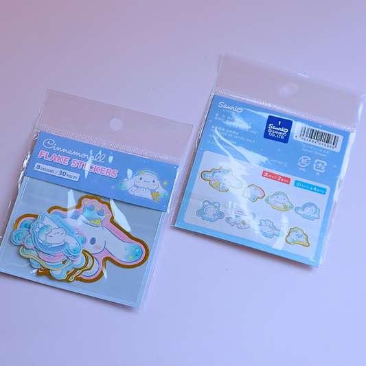 Sticker Flakes Sanrio Cinnamoroll Golden Detail 30pcs (SANRIO)