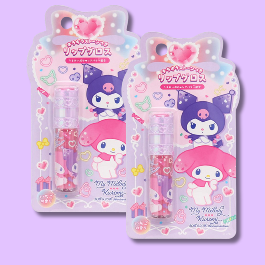 Sanrio My Melody & Kuromi Duftende Farge Glittery Lip Gloss (SHOBIDO)
