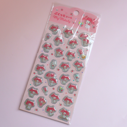 Sanrio Puffy 3D Sticker Sheet My Melody Strawberry World (Sanrio)