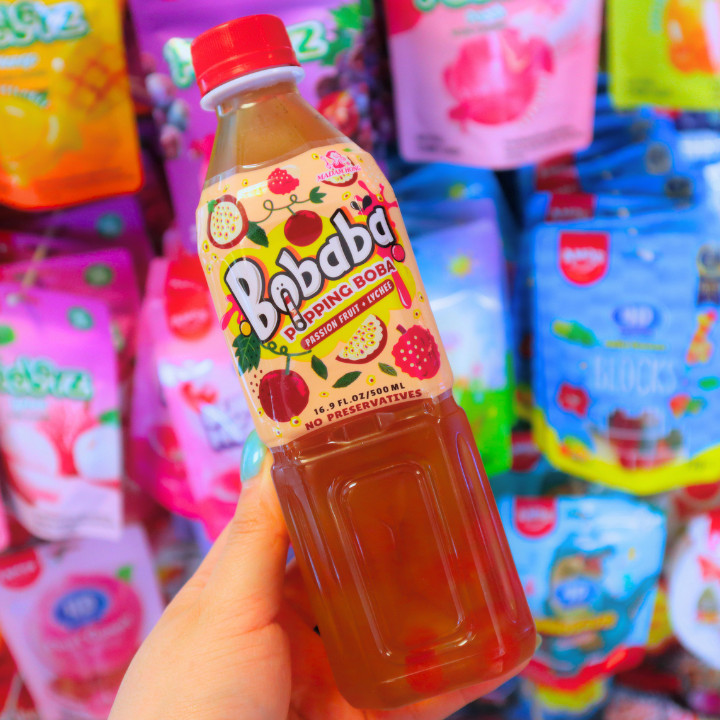 Bubble Tea Drink Passion Fruit Lychee 500ml (BOBABA)
