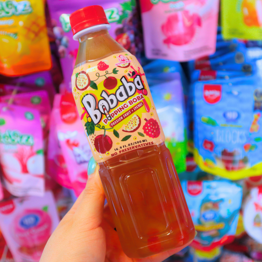 Bubble Tea Drink Passion Fruit Lychee 500ml (BOBABA)