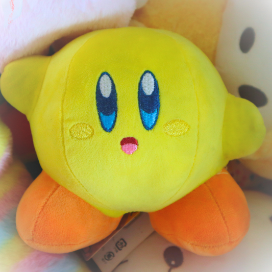 Kosebamse Kirby Yellow Alt Plush 15cm