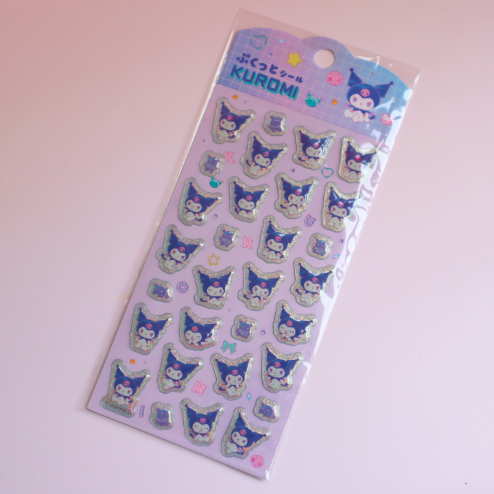 Sanrio Puffy 3D Sticker Sheet Kuromi's Current Mood (Sanrio)