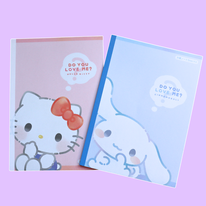 A4 Skrivebok Sanrio 5 mm Rutenotatbok (SANRIO)