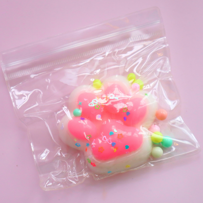 Taba Squishy Cat Paws Hvit & Rosa