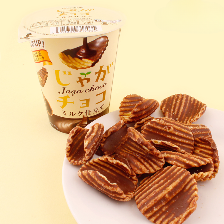 Jaga Choco Coated Potato Chips Milk Chocolate 37g (BOURBON)
